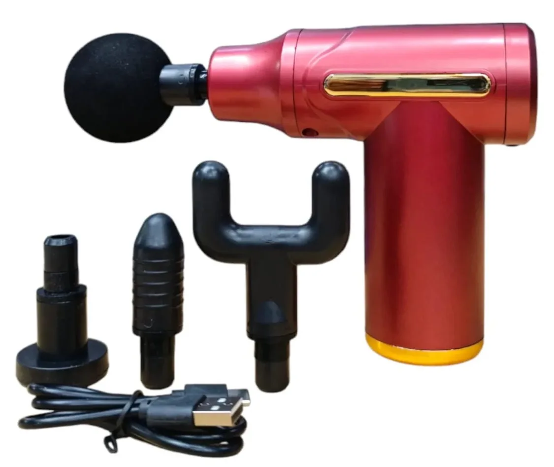 Mini Rechargeable Deep Tissue Therapy Massager SL-720 red- kinbo.site