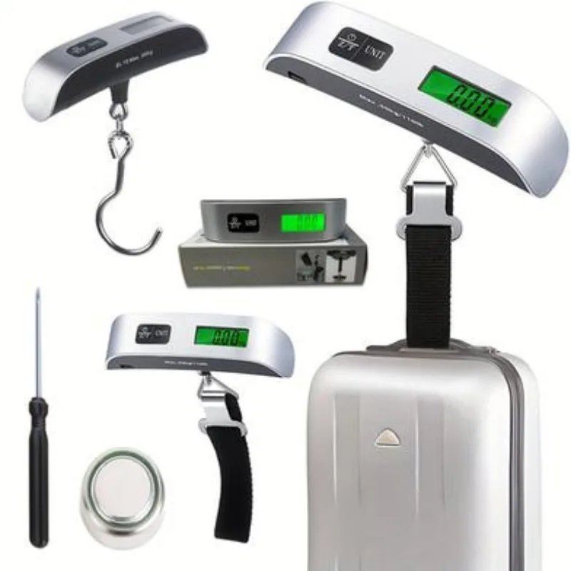 Portable Digital Luggage Scale 50KG | LCD Travel Scale | Kinbo.site