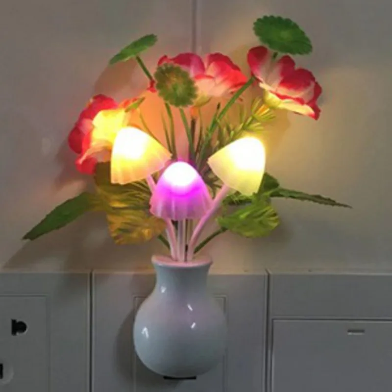 Mushroom Sensor LED Night Light Wall Lamp | Kinbo.site