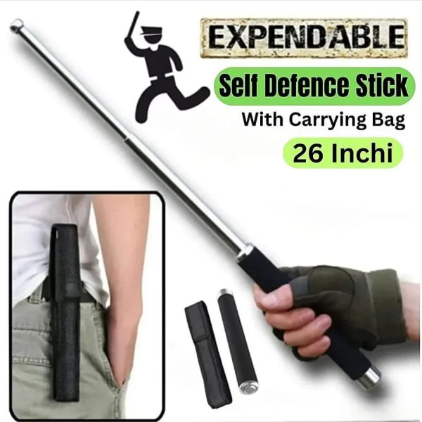 Multi-Function Self-Defense Stick | 26" Extendable Bat | Kinbo.site