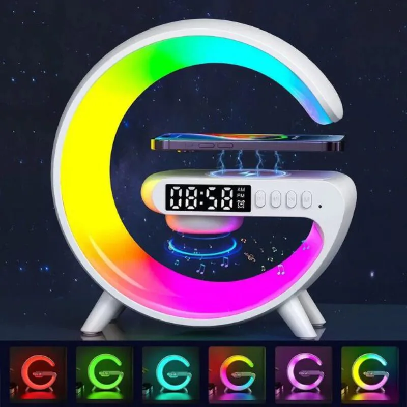 Smart G-Shape Table Lamp G63 with Wireless Charger | Kinbo.site