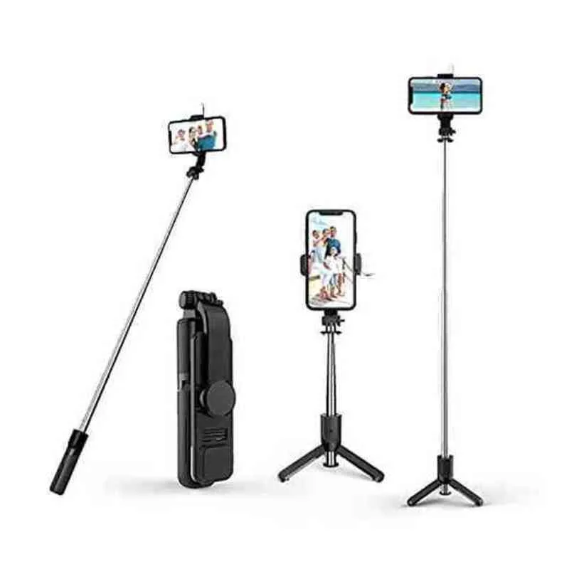 Q07 Selfie Stick Tripod Stand with LED Flash Light | Kinbo.site